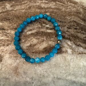 Blue Beaded Bracelet